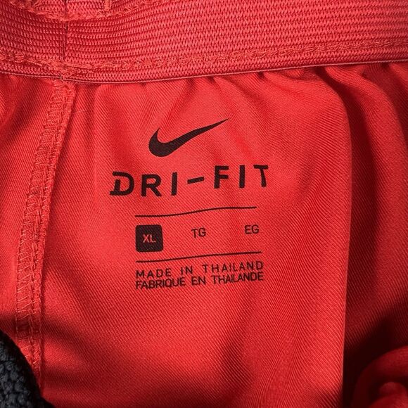 Nike Shorts Mens Medium Red Black Basketball Dri Fit Performance Athletic Gym - Picture 2 of 7